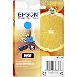 Epson 33XL Cyan Oranges High Yield, Genuine, Claria Premium Ink