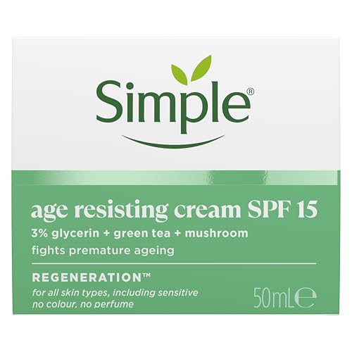 Simple Regeneration Age Resisting Face Cream SPF 15 Anti-Ageing Moisturiser 50 ml