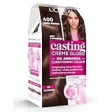 L'Oréal Paris Casting Crème Gloss, Semi-Permanent Hair Dye, Radiant & Natural Colour, Shade: 400 Dark Brown