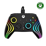 Turtle Beach Afterglow Wave Black Wired RGB Gaming Controller with Mappable Buttons, Hall-Effect Hair Triggers and Audio Controls. Licensed for Xbox Series X orS, Xbox One & Windows