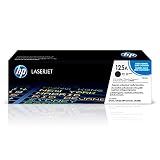 HP CB540A 125A Original LaserJet Toner Cartridge, Black, Single Pack