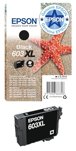 Epson 603XL Black Starfish High Yield Genuine, Ink Cartridge