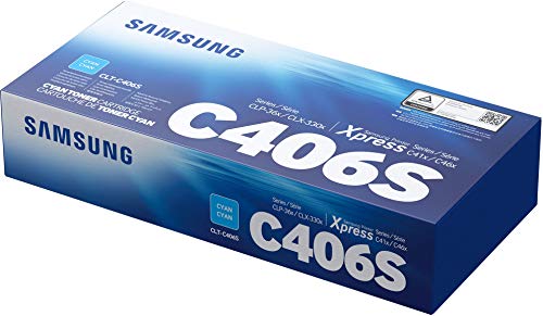Samsung ST984A CLT-C406S Toner Cartridge, Cyan, Pack of 1