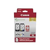 Canon PG-545 XL CL-546 XL VALUE Pack of 2 cartridges (Black XL Colour XL) + 50 sheets of 10x15cm Photo Paper Genuine (Recycled Cardboard Multipack)