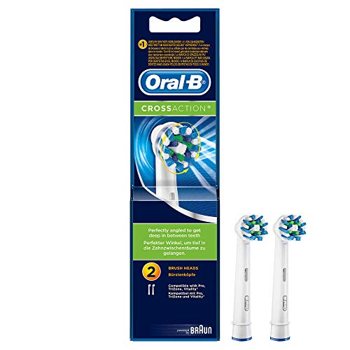 Oral-B CrossAction Toothbrush Heads Pack Of 2