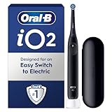 Oral-B iO2 Electric Toothbrush, Toothbrush for Adults with Travel Case, Oral B (Night Black)