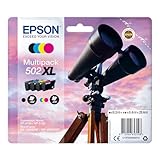 Epson 502XL Binoculars Genuine High Yield Multipack, 4-colours Ink Cartridges