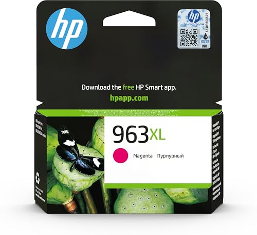 HP 3JA28AE 963XL High Yield Original Ink Cartridge, Magenta, Single Pack