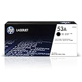 HP Q7553A 53A Original LaserJet Toner Cartridge, Black, Single Pack
