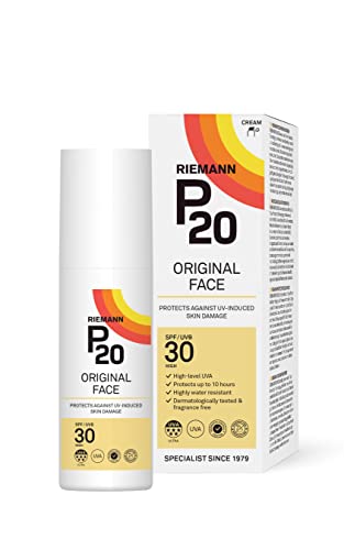 RIEMANN P20 FACE Sun cream SPF30 50g | Long Lasting UVA & UVB Protection for up to 10 hours