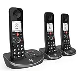 BT Advanced Cordless Landline House Phone with 100 Percent Nuisance Call Blocker, Digital Answering Machine, Trio Handset Pack PRE-OWNED