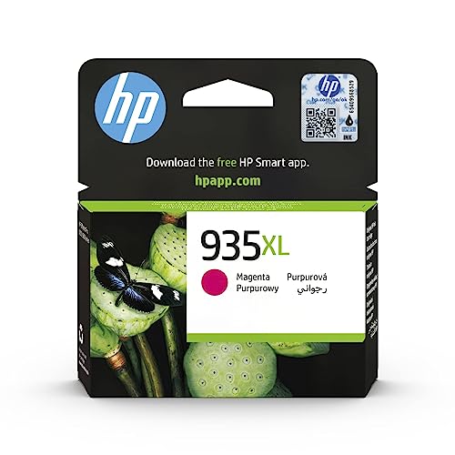 HP C2P25AE 935XL High Yield Original Ink Cartridge, Magenta, Single Pack