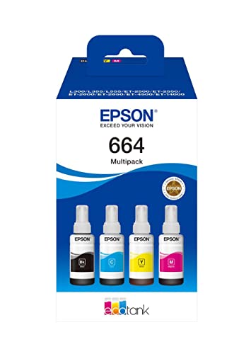 Epson EcoTank 664 Genuine Multipack Ink Bottles