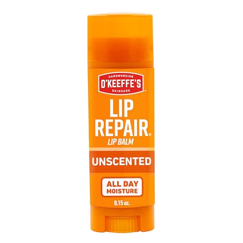 O'Keeffe's Lip Repair Unscented Lip Balm, 4.2g – For Extremely Dry, Cracked Lips | All-Day Moisture with 7 Moisturising Ingredients