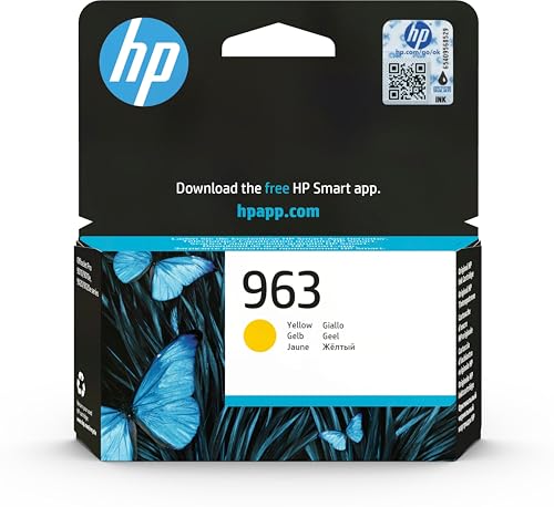 HP 3JA25AE 963 Original Ink Cartridge, Yellow, Single Pack