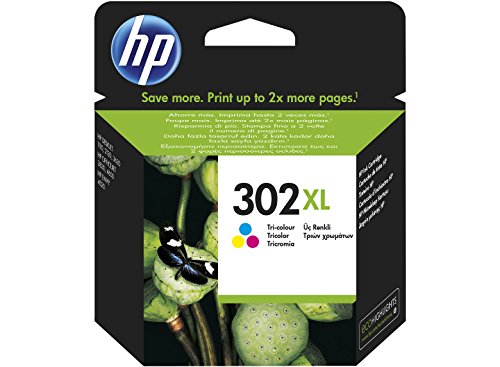 HP F6U67AE 302XL High Yield Original Ink Cartridge Tri-Colour (Cyan, Magenta, Yellow), Pack of 1