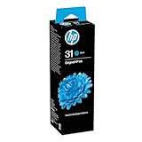 HP Original 31-70ml Ink Bottle, Cyan, Single Pack, 8000 Print Pages or Up To 3 Years of yield Smart Tank Printers