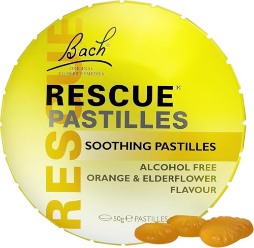 Bach Rescue Remedy Pastilles, Orange and Elderflower Flavour 50g