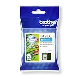 Original Brother LC-422XLC Cyan Ink Cartridge for 1,500 Pages for MFC-J5340DW, MFC-J5345DW, MFC-J5740DW, MFC-J6540DW, MFC-J6940DW