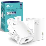 TP-Link TL-PA7017KIT 1-Port Gigabit Powerline Starter Kit, Powerline Network Adapters Data Transfer Speed up to 1000 Mbps, Ideal for HD/3D/4K Video Streaming & Online Gaming, No Configuration Required