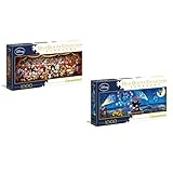 Disney 2 x 1000 piece Panorama Jigsaws Mickey & Minnie Mouse - Double Pack, each 98x33cm / 38x13