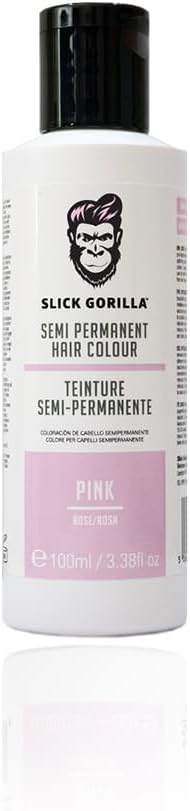 Slick Gorilla Semi Permanent Pink Hair Dye for Men