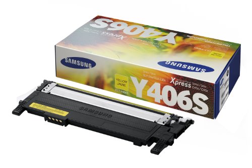 Samsung SU462A CLT-Y406S Toner Cartridge, Yellow, Pack of 1
