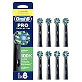 Oral-B Pro Cross Action Black Toothbrush Heads, Pack of 8 Counts, Suitable for Mailbox