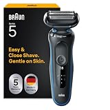 Braun Series 5 Electric Shaver for Men, Wet & Dry Foil Razor, Blue