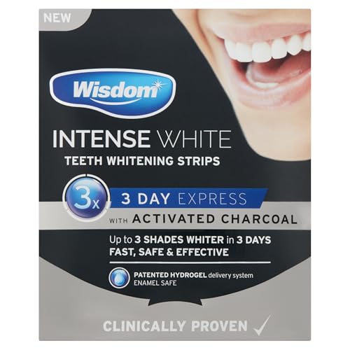 Wisdom Intense White Express 3 Day - Charcoal Teeth Whitening Strips