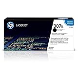 HP CE740A 307A Original LaserJet Toner Cartridge, Black, Single Pack