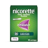 Nicorette 15mg Inhalator (36 Cartridges), Discreet & Convenient Nicotine Inhaler for Quitting Smoking with replaceable cartridges, Quit Smoking Aid or Vaping Cessation Aid