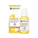 Garnier Vitamin C 2 in 1 Brightening Cream: Hydrating SPF 25 Moisturizer with 20% Vitamin C Serum