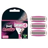 WILKINSON SWORD - Quattro For Women | Smooth Glide | Pack of 3 Razor Blade Refills