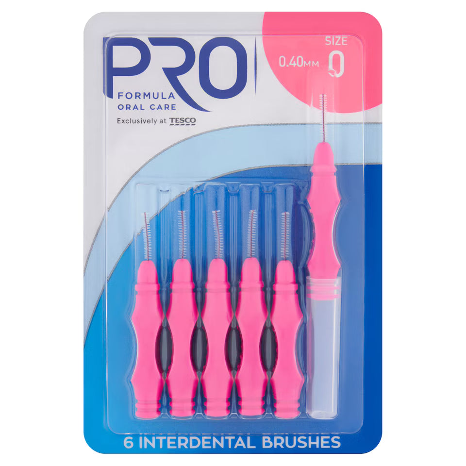 Pro Formula Interdental Brushes Size 0 6 Pack