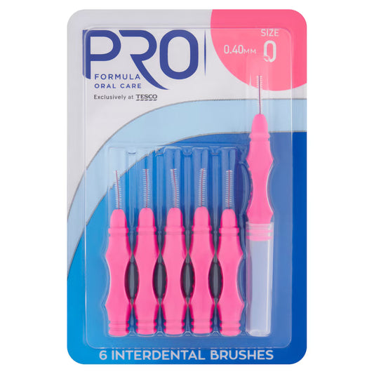 Pro Formula Interdental Brushes Size 0 6 Pack
