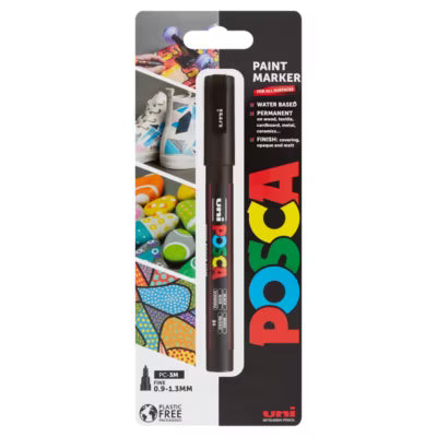 Uni POSCA Black Paint Marker Fine