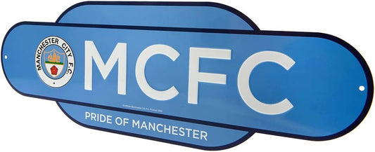Manchester City Colour Retro Sign