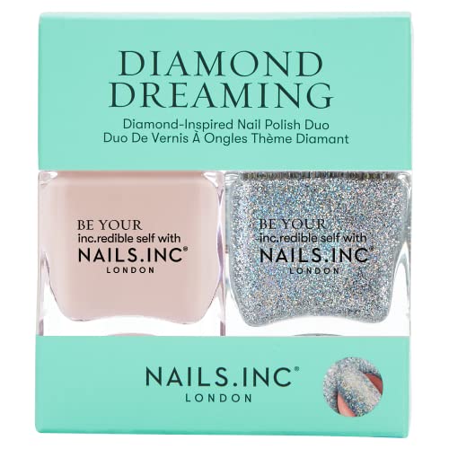 Nails INC Diamond Dreaming Nail Polish Duo 28ml ( 2 X 14ml)