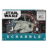 Scrabble Star Wars Edition Family Board Game with Galaxy Cards & Spacecraft Mover Pieces SEALED