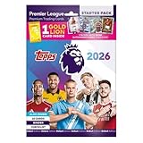 Topps Premier League 2025/26 Starter Pack | Includes 10 New Trading Cards, Binder, Checklist + 1 Gold Lion Card