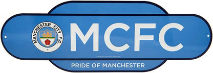 Manchester City Colour Retro Sign