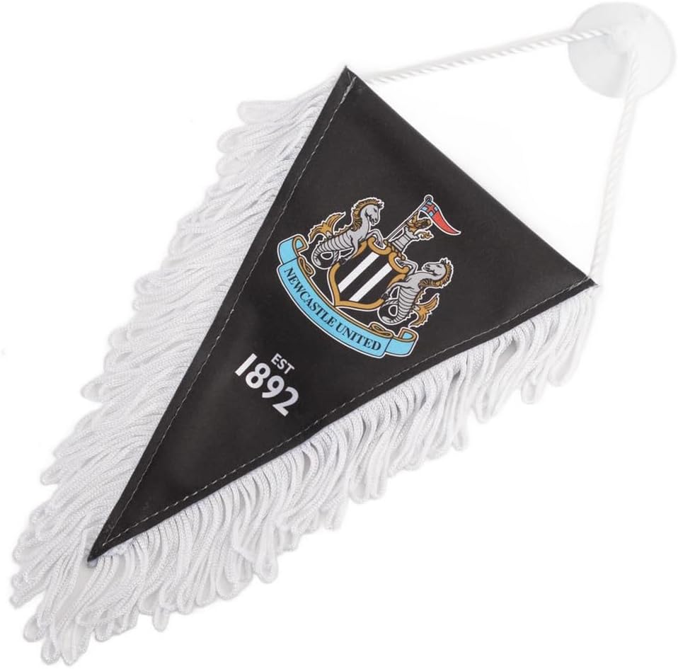 Newcastle United FC Mini Pennant Triangular Satin Design
