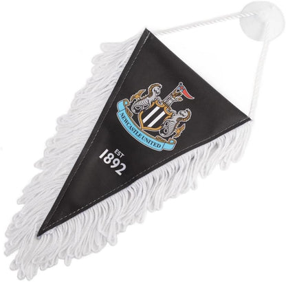 Newcastle United FC Mini Pennant Triangular Satin Design