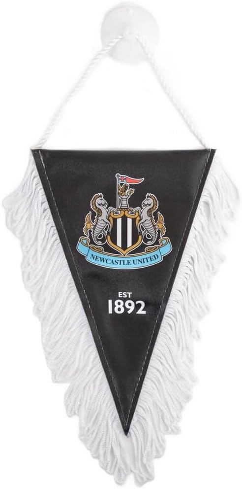 Newcastle United FC Mini Pennant Triangular Satin Design