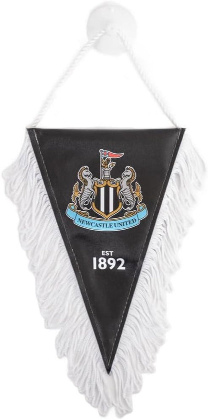 Newcastle United FC Mini Pennant Triangular Satin Design