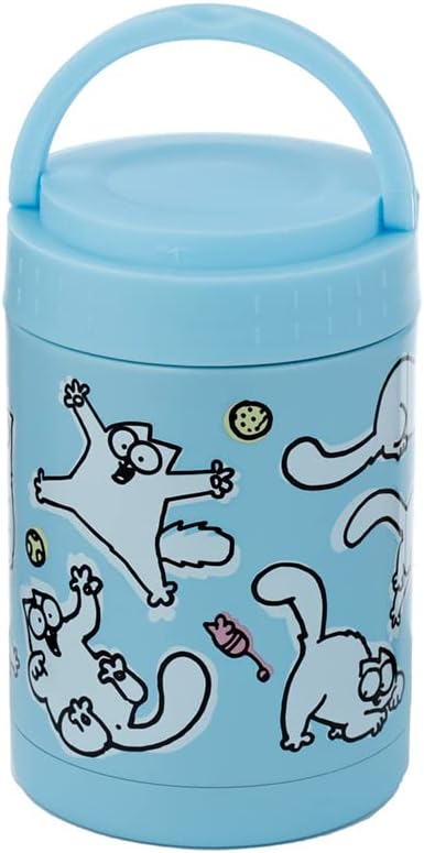Simon's Cat Insulated Stainless Steel Hot/Cold Lunch Pot