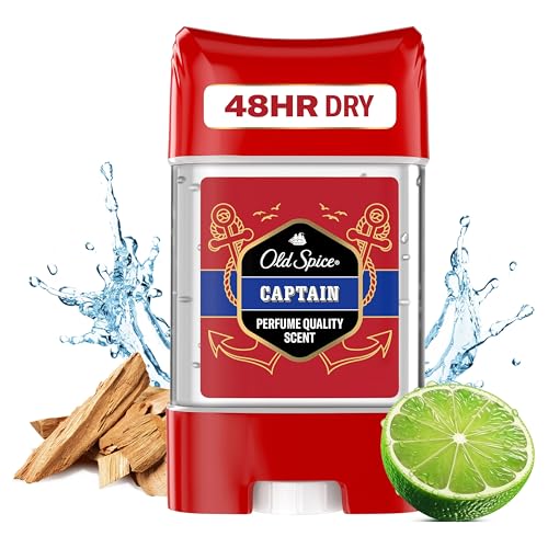 Old Spice Captain Antiperspirant Roll On Deodorant Clear Gel Stick for 70ml