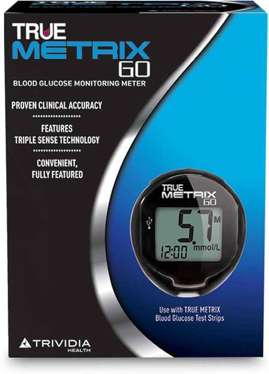 TRUE METRIX GO Blood Glucose Monitoring Meter, Black