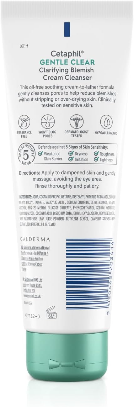 Cetaphil Gentle Clear Clarifying Blemish Cleanser 124ml